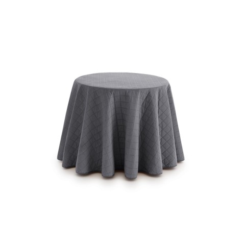 Falda Acolchada Mesa Camilla Invierno Gris Velvet