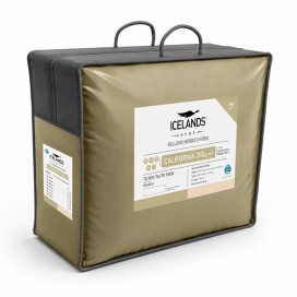 Edredón Nórdico California 350 g Reversible Bicolor Verde | Icelands