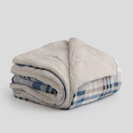 Plaid Sherpa cuadros xenia 130X160