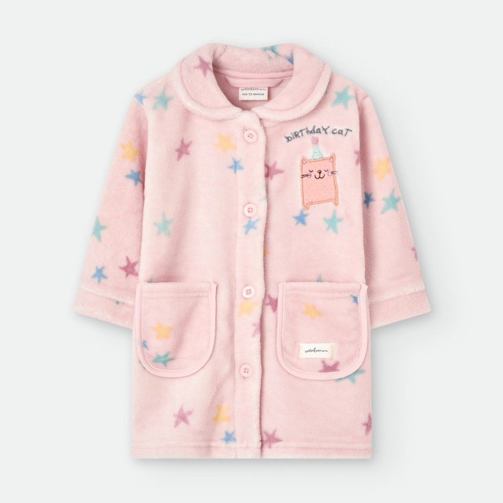 Bata bebé estrellas rosa - Waterlemon