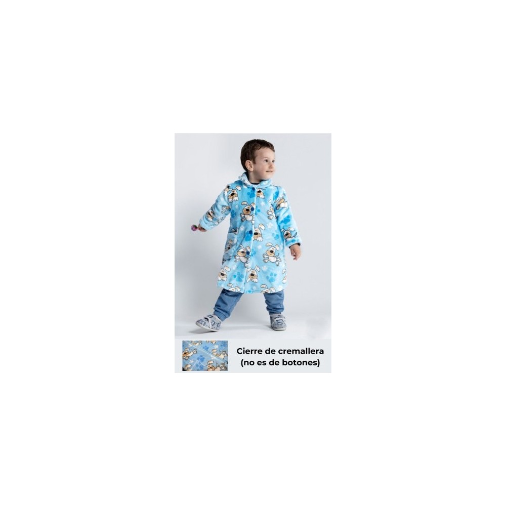BATA CREMALLERA NIÑO 2931CR PERROS AZUL LIN