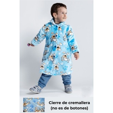 BATA CREMALLERA NIÑO 2931CR PERROS AZUL LIN