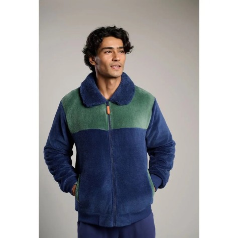 Chaqueta de hombre azul y verde - muydemi