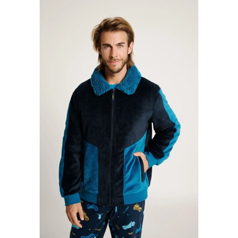 Chaqueta de hombre azul marino - muydemi