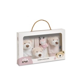 Set sonajeros pies y muñecas osito rosa- interbaby