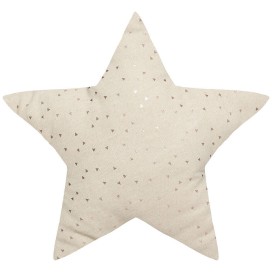 Cojín estrella beige