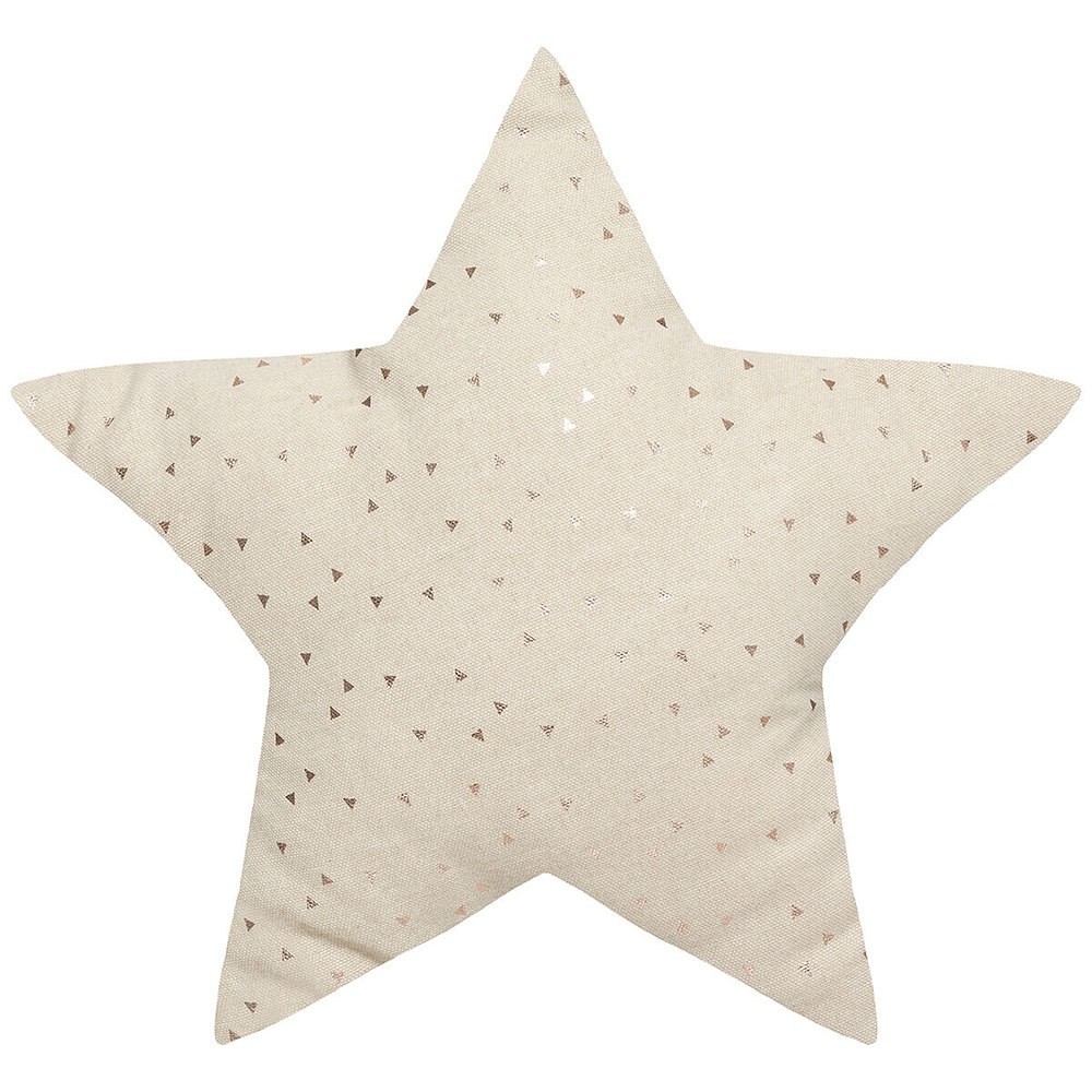 Cojín estrella beige