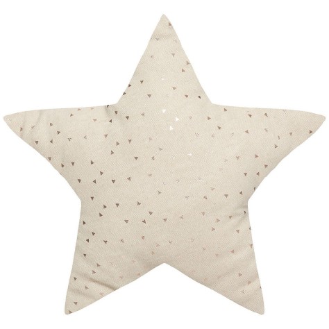 Cojín estrella beige
