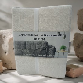 Colcha multiusos roma crudo...