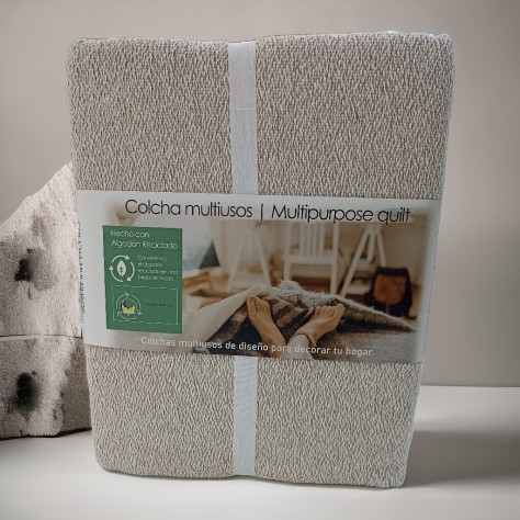 Colcha multiusos Milán beige