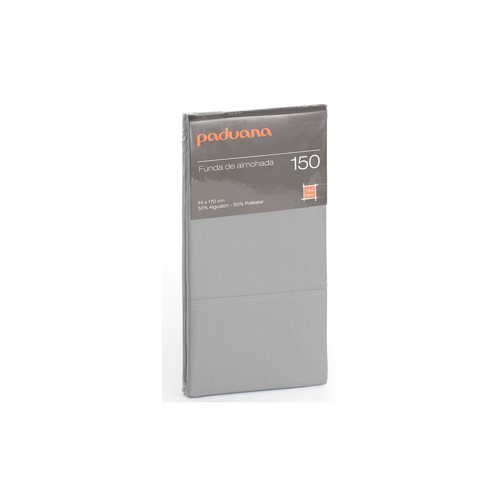 Funda de Almohada Gris Paduana – Algodón y Poliéster