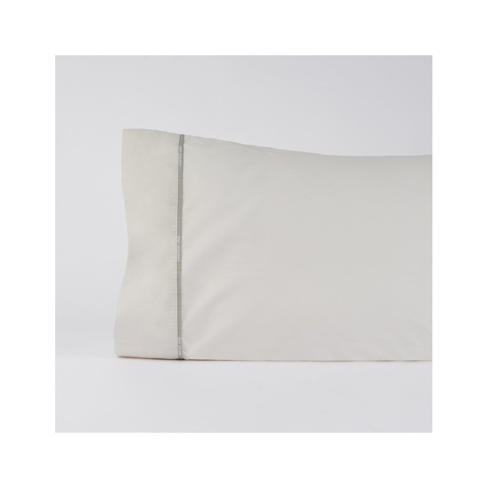 Funda de Almohada Gris Don Algodón – 100% Algodón, 180 Hilos