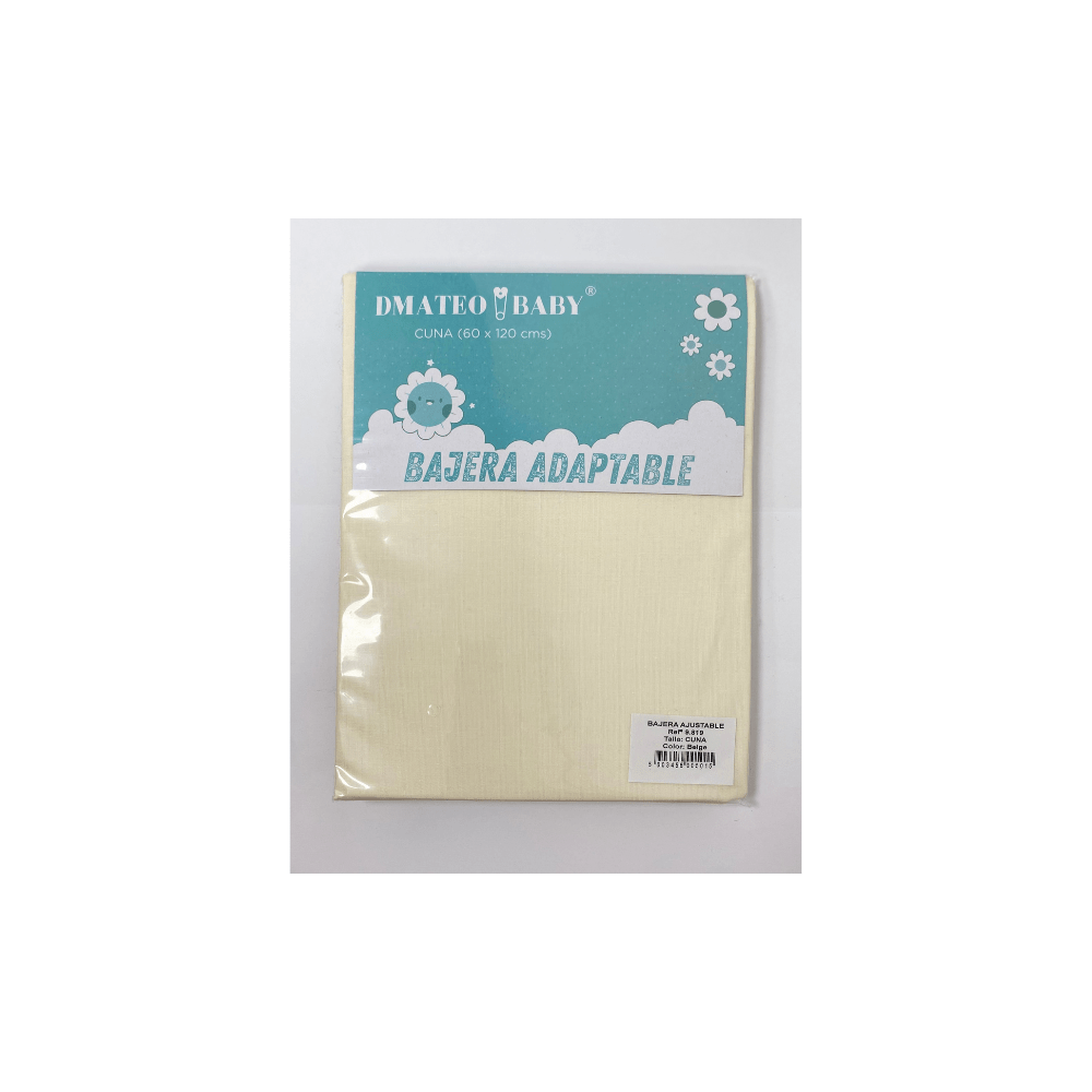 bajera para cuna en color beige liso