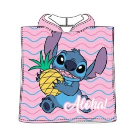 Poncho de Playa Infantil – Stitch Aloha