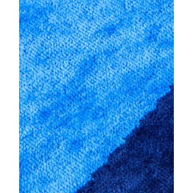 Toalla velours jacquard de playa doble azul