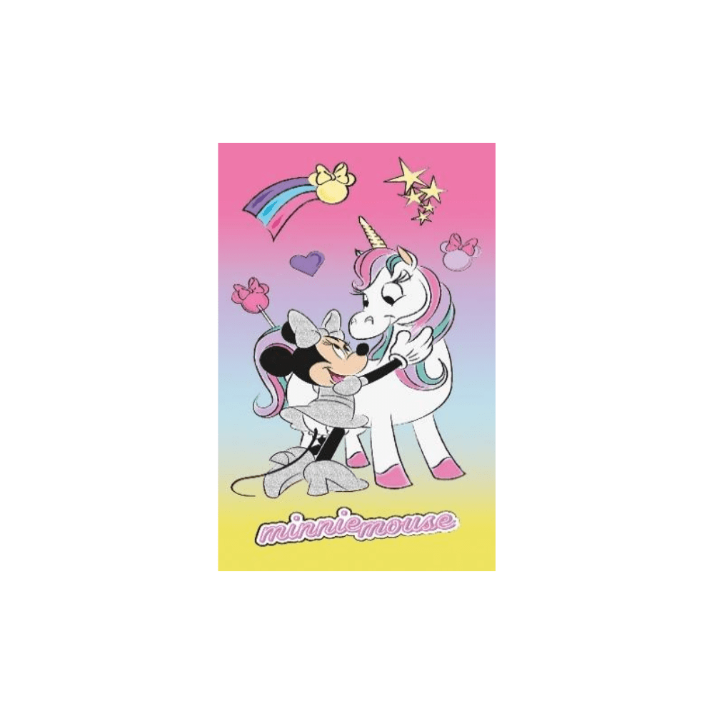 Toalla playa infantil microfibra minnie unicornio