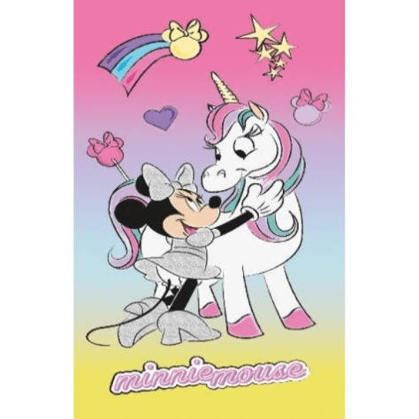 Toalla playa infantil microfibra minnie unicornio