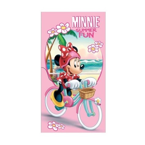 Toalla de playa infantil microfibra minnie