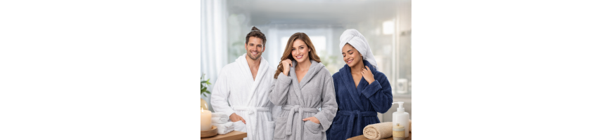 Albornoces de Adulto | Albornoces de Baño para Hombre y Mujer